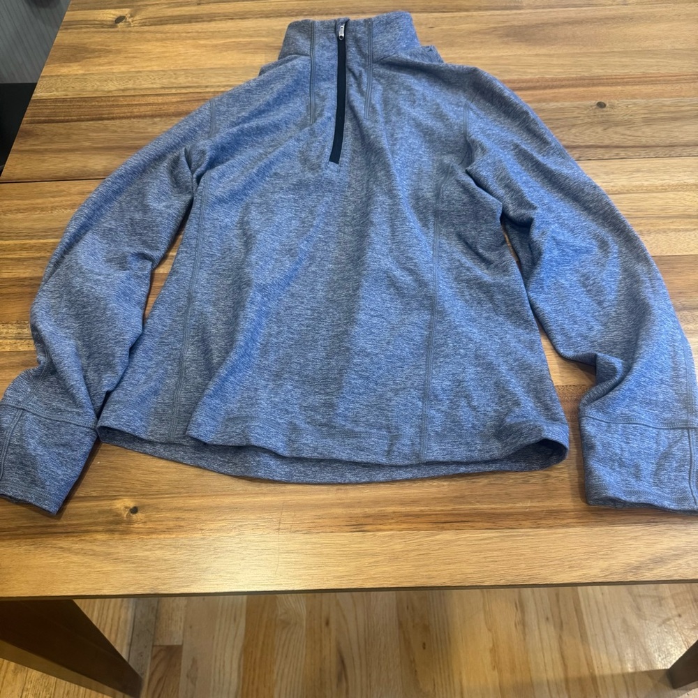 Gray Quarter-Zip Pullover